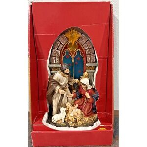 Holiday Living Lighted Nativity Scene Creche 0309914 Battery Operated